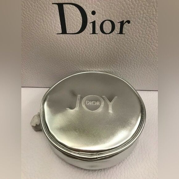 DIOR JOY SILVER COSMETIC POUCH · EXCLUSIVE EDITION · NEW - Picture 1 of 17